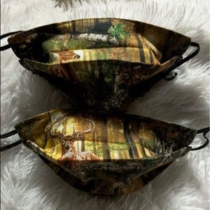 New Realtree deer camo 2 masks with filter pocket